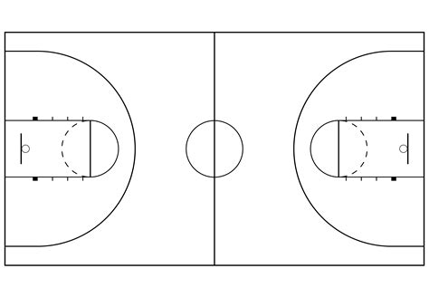 Printable Basketball Court Layout