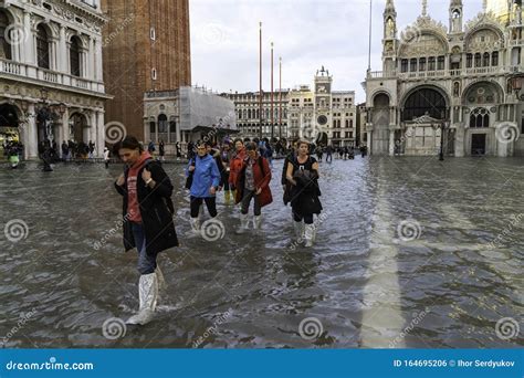 VENICE, ITALY - November 17, 2017: St. Marks Square Piazza San Marco ...