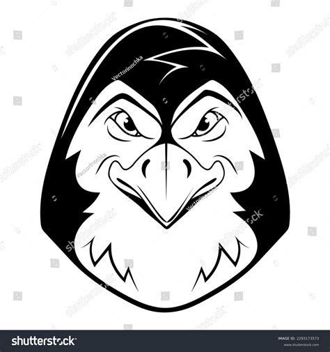 Emperor Penguin Vector Illustration Sketch Angry Stock Vector (Royalty ...