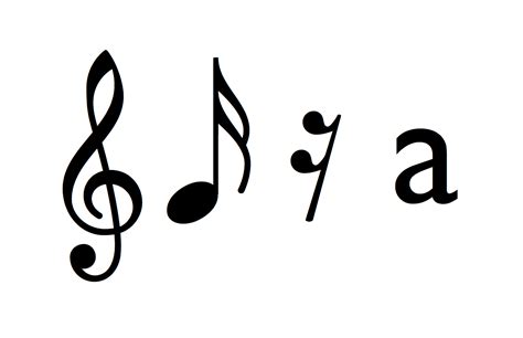 Word fonts with music symbols - retnice