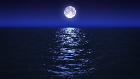 Moon Time Lapse With Reflection Over Ocean Stock Footage Video 241435 ...