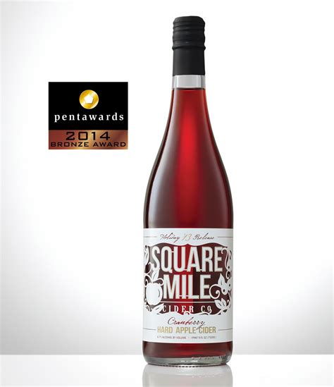 Square Mile Cider Co.'s Holiday Cranberry Cider on Packaging of the ...