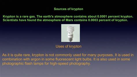 Krypton science project