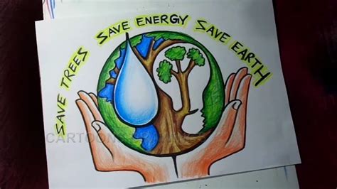 How To Draw Save Trees Save Water Save Energy Save Earth Poster 18081 ...