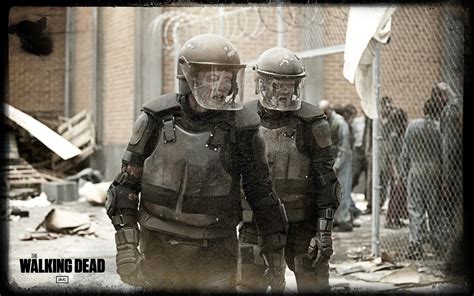 The Walking Dead Blog: The Walking Dead Riot Gear Zombies Wallpaper