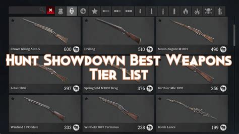 Hunt Showdown Best Weapons Tier List 2024 - Pillar Of Gaming