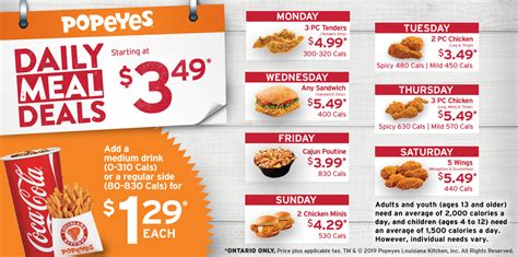 Popeyes Daily Deals and Popeyes Specials