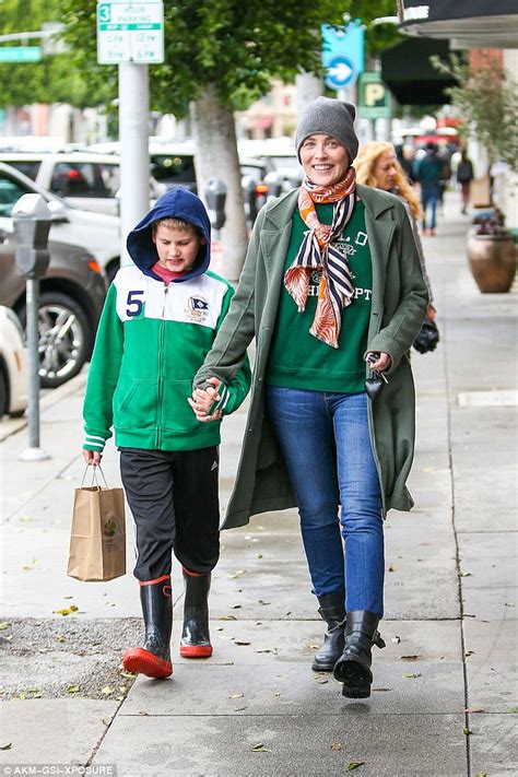 Sharon Stone and son Quinn Kelly share rainy lunch date in Beverly ...