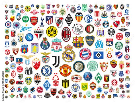 Vector Logos Of The World's Best Football Clubs Stock Vector | Adobe Stock