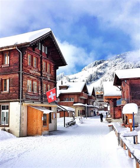 Beautiful Swiss Villages under the snow - Balmers Hostel, Camping ...