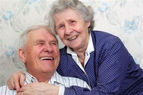 portrait of happy old couple laugh until one cries | Old couples, Aging ...