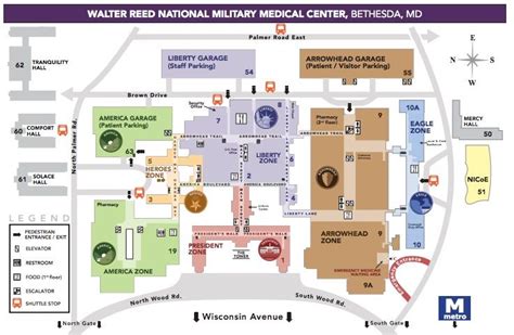 Walter Reed Medical Center Map