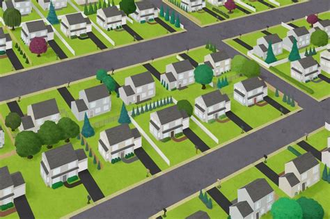 Animation Background - Neighborhood Overhead | Animation background ...