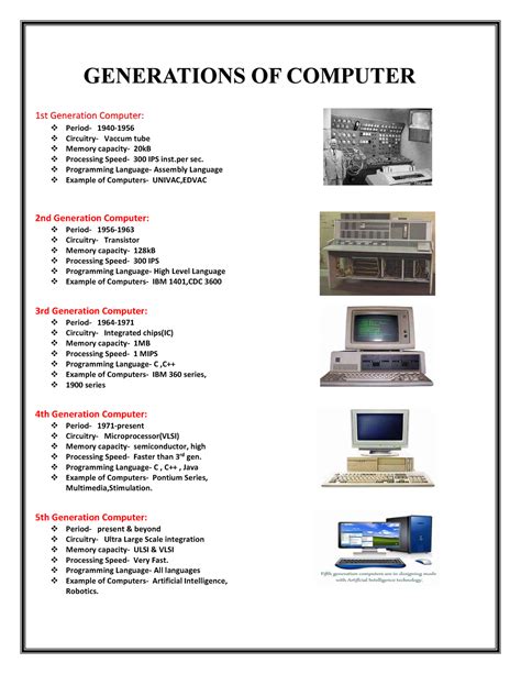 Generations of Computer - 1st Generation