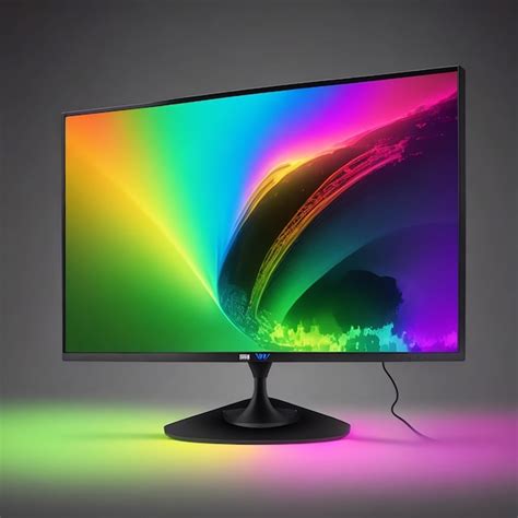 Premium AI Image | RGB Gaming Monitor