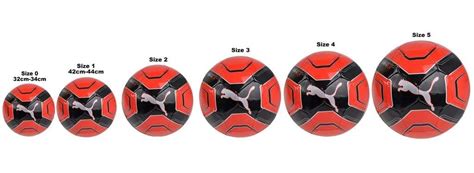 Football Ball Size Chart