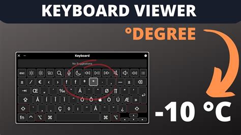 How to type degree° symbol on Mac: Keyboard Viewer - YouTube