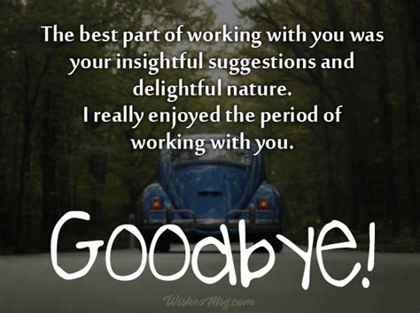 Goodbye Messages When Leaving The Company