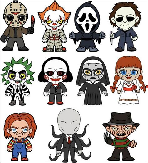 Horror Movies Clipart | Scary movie characters, Halloween drawings ...