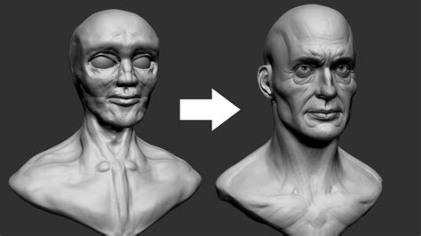 How to Improve Your Face Sculpting in ZBrush - Real time Sculpting ...