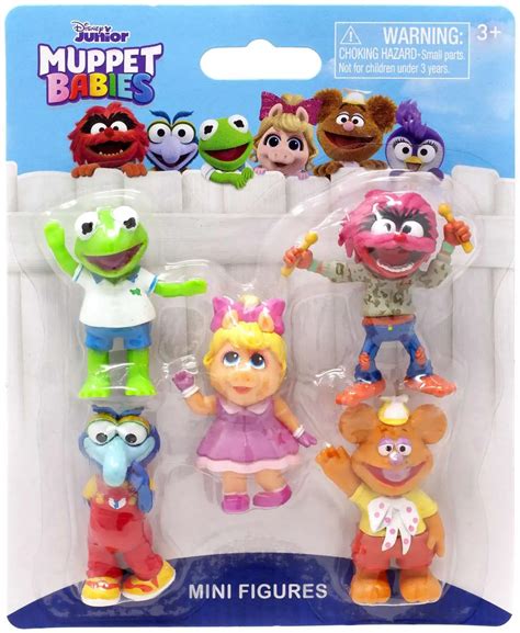 Disney Junior Muppet Babies Miss Piggy, Kermit the Frog, Gonzo, Animal ...