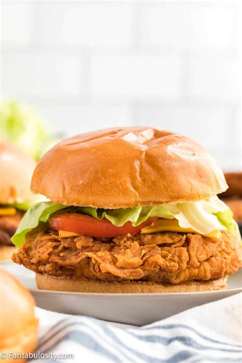 Crispy Chicken Burger (KFC Zinger Burger) - Fantabulosity