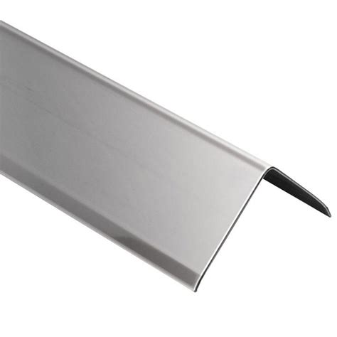 Schluter ECK-K Stainless Steel 9/16 in. x 8 ft. 2-1/2 in. Metal Corner ...