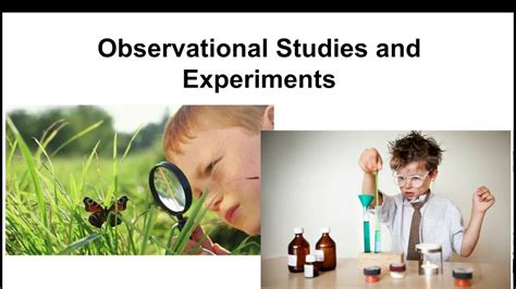 Observational Studies and Experiments - YouTube