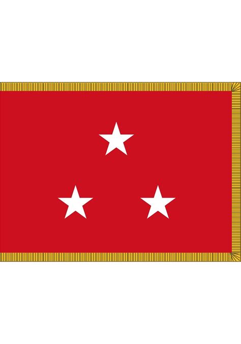 3 x 5 ft. marine corps 3 star general flag flags with gold fringe ...