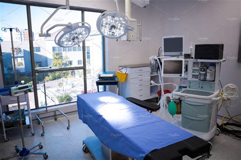 Equipment and medical devices in modern operating room | Stock Photos ...