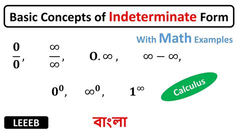 Indeterminate Forms | All you need to know for solving any limit math ...