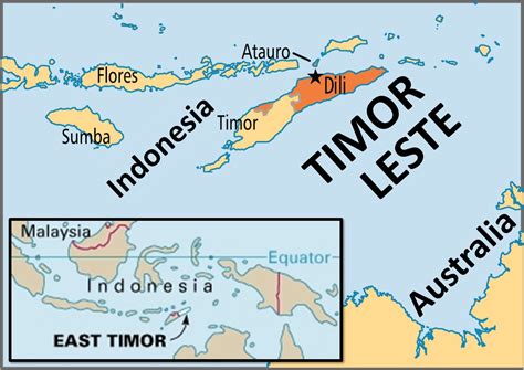 Timor Leste World Map