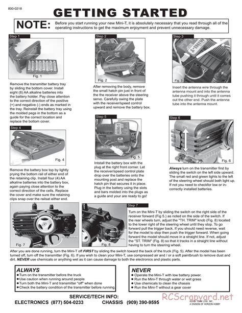 Team Losi - Mini-T - Parts List and Exploded View - LOSB0200 ...