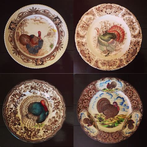 Vintage Turkey plates ( moms collection ) | Thanksgiving dinnerware ...