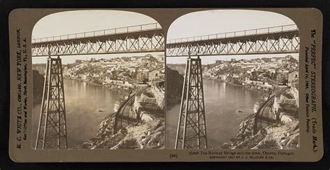 The railway bridge and the town, Oporto, Portugal | Library of Congress