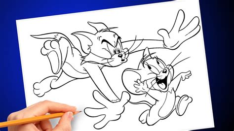 Step By Step | Tom And Jerry Drawing Easy | How To Draw Tom And Jerry ...