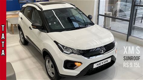 New Tata Nexon 2022 | Nexon XM S | Sunroof 🔥 Rs 9.15L | White Colour ...