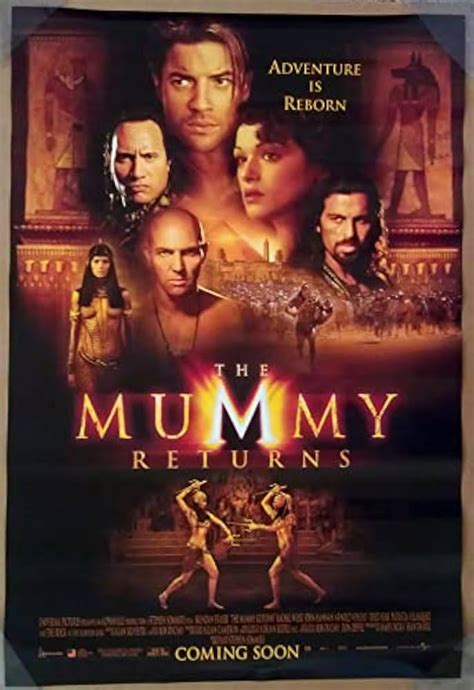 THE MUMMY RETURNS MOVIE POSTER Sided ORIGINAL 27x40 BRENDAN FRASER ...