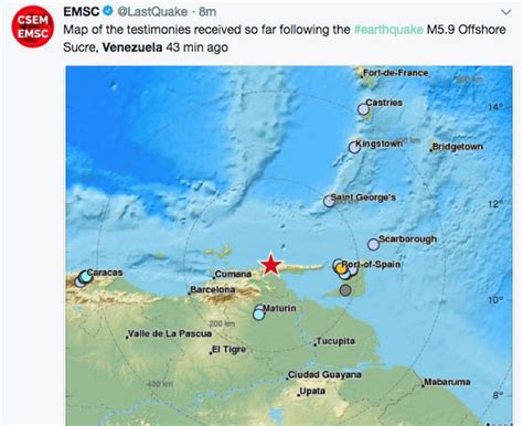 Venezuela earthquake LIVE updates: HISTORIC MEGAQUAKE tremors felt in ...