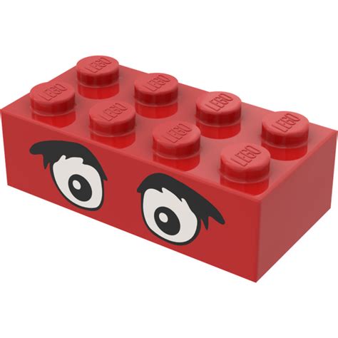 LEGO Brick 2 x 4 with Eyes (3001) | Brick Owl - LEGO Marketplace