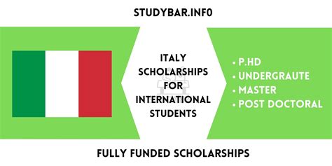 Italy Scholarships for International Students