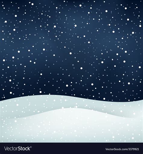 Snowfall night background Royalty Free Vector Image