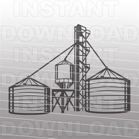 Grain Bin SVG Filefarming SVG Filegrain Elevator SVG - Etsy Canada