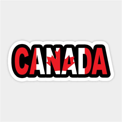 Canada Word Art - Canada Art Word - Sticker | TeePublic