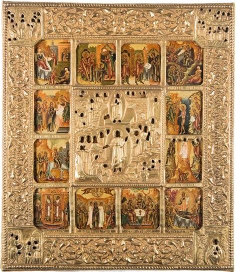 Russian Icon Book with a Rare Collection of Antique Icons