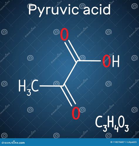 Pyruvic Acid Structural Formula Royalty-Free Cartoon | CartoonDealer ...