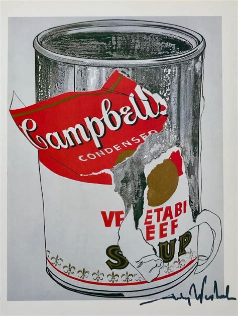 Andy Warhol, Campbell's Soup Can Hand signed Print, 1986 Order Museum ...