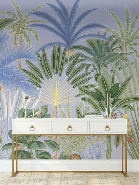 Fronds | Hand painted wallpaper, Wall coverings, Silk wallpaper