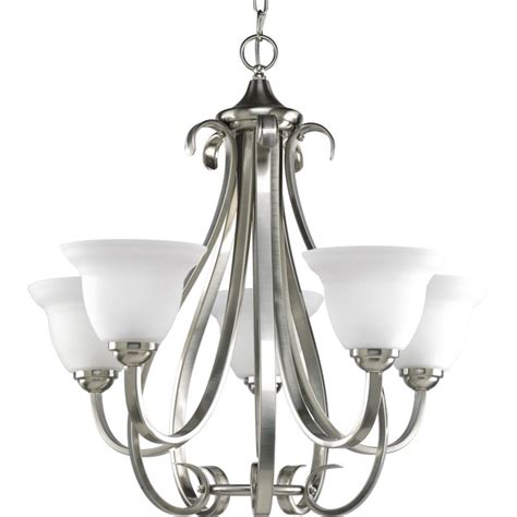 Progress Lighting P4416-09 Brushed Nickel Torino 5 Light Chandelier ...