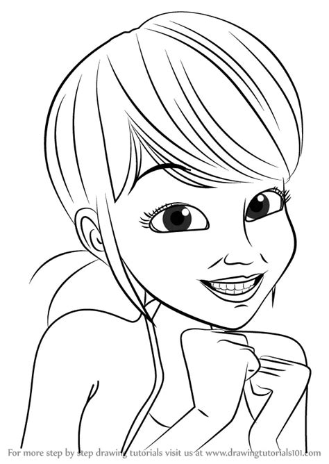 Learn How to Draw Marinette Dupain-Cheng from Miraculous Ladybug ...